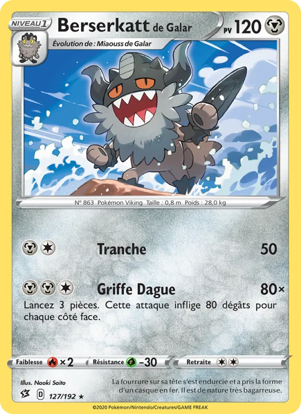 Carte Berserkatt de Galar 127/192 – Clash des Rebelles