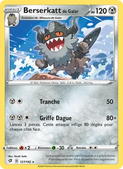 Carte Berserkatt de Galar 127/192 – Clash des Rebelles