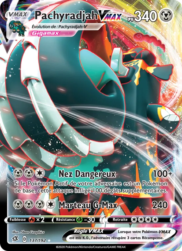 Carte Pachyradjah VMAX 137/192 – Clash des Rebelles