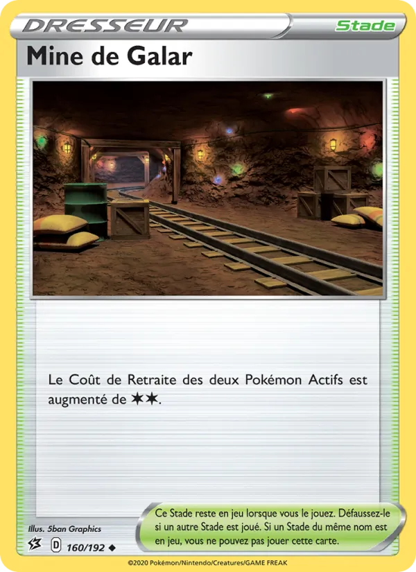 Carte Mine de Galar 160/192 – Clash des Rebelles