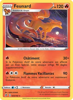 Carte Feunard 25/192 – Clash des Rebelles