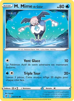 Carte M. Mime de Galar 37/192 – Clash des Rebelles