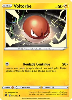 Carte Voltorbe 56/192 – Clash des Rebelles