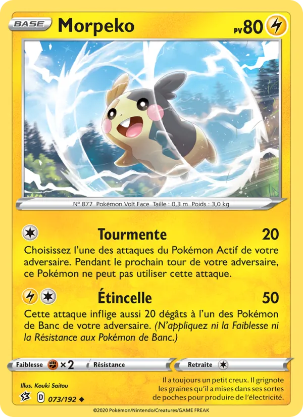 Carte Morpeko 73/192 – Clash des Rebelles