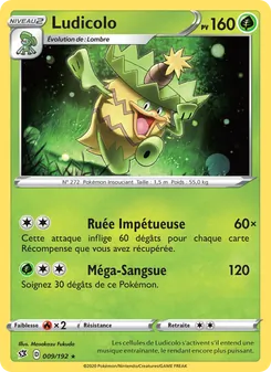 Carte Ludicolo 9/192 – Clash des Rebelles