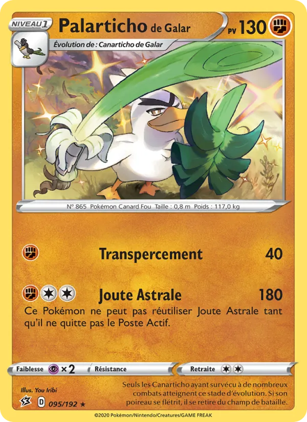 Carte Palarticho de Galar 95/192 – Clash des Rebelles