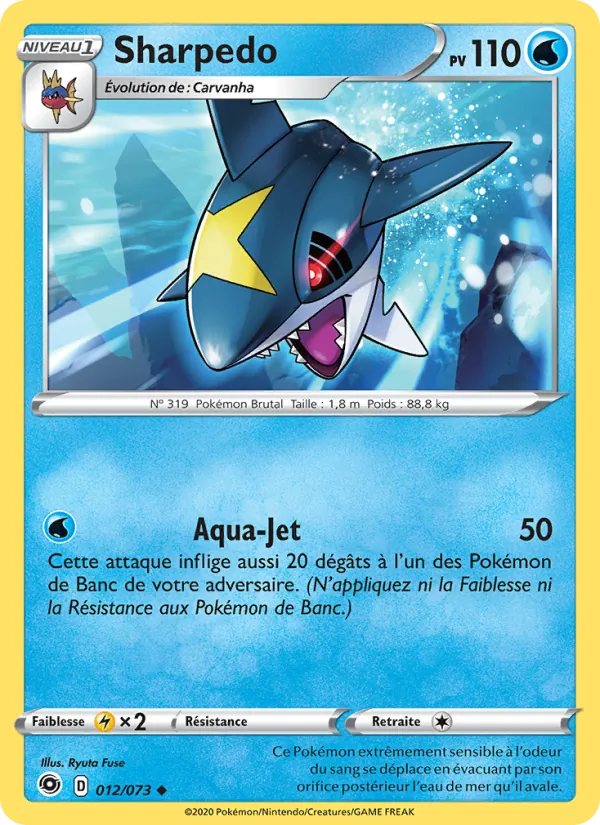 Carte Sharpedo 12/73 – La Voie du Maître