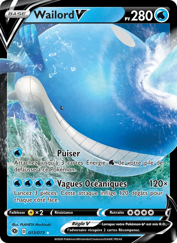 Carte Wailord V 13/73 – La Voie du Maître