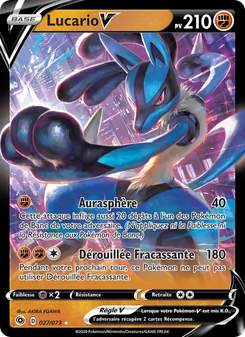 Carte Lucario V 27/73 – La Voie du Maître