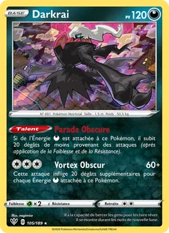 Carte Darkrai 105/189 – Ténèbres Embrasées