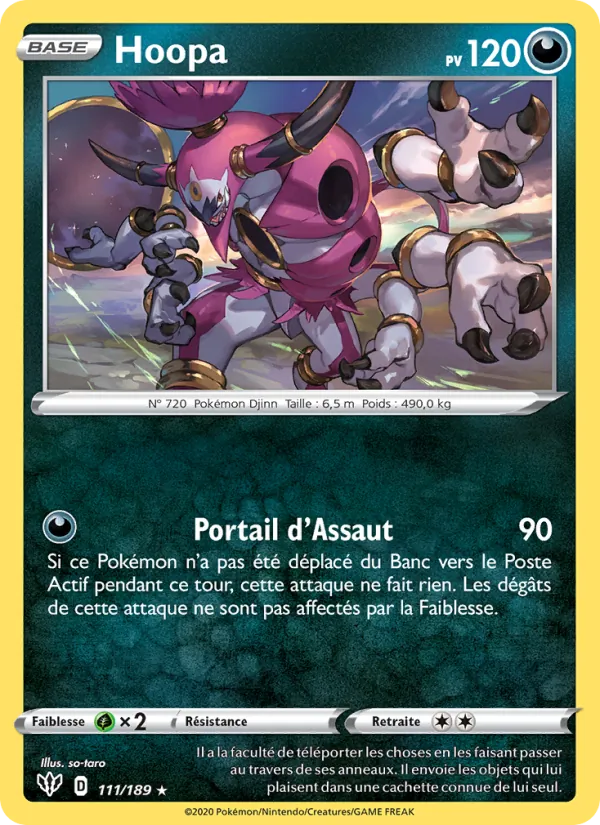 Carte Hoopa 111/189 – Ténèbres Embrasées