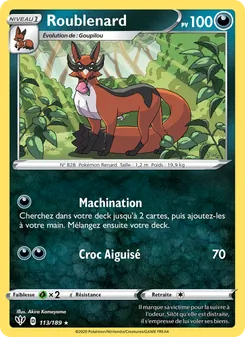 Carte Roublenard 113/189 – Ténèbres Embrasées