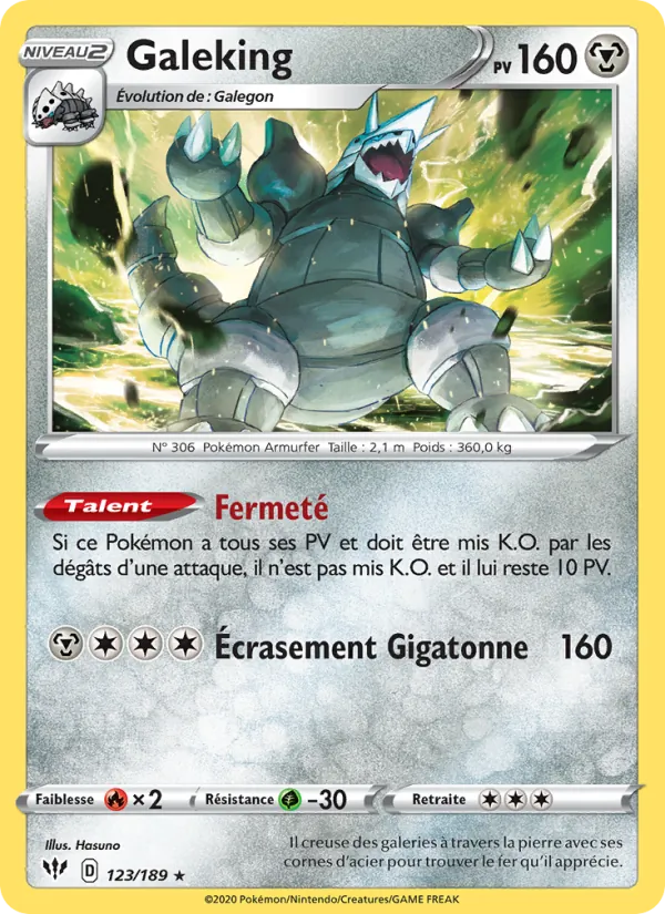 Carte Galeking 123/189 – Ténèbres Embrasées