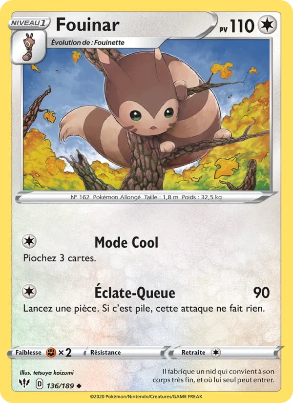 Carte Fouinar 136/189 – Ténèbres Embrasées
