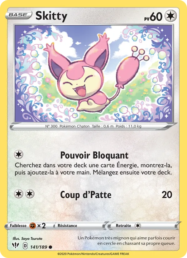 Carte Skitty 141/189 – Ténèbres Embrasées