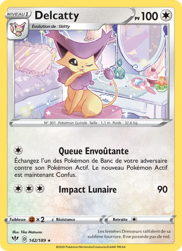 Carte Delcatty 142/189 – Ténèbres Embrasées