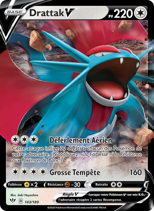 Carte Drattak V 143/189 – Ténèbres Embrasées