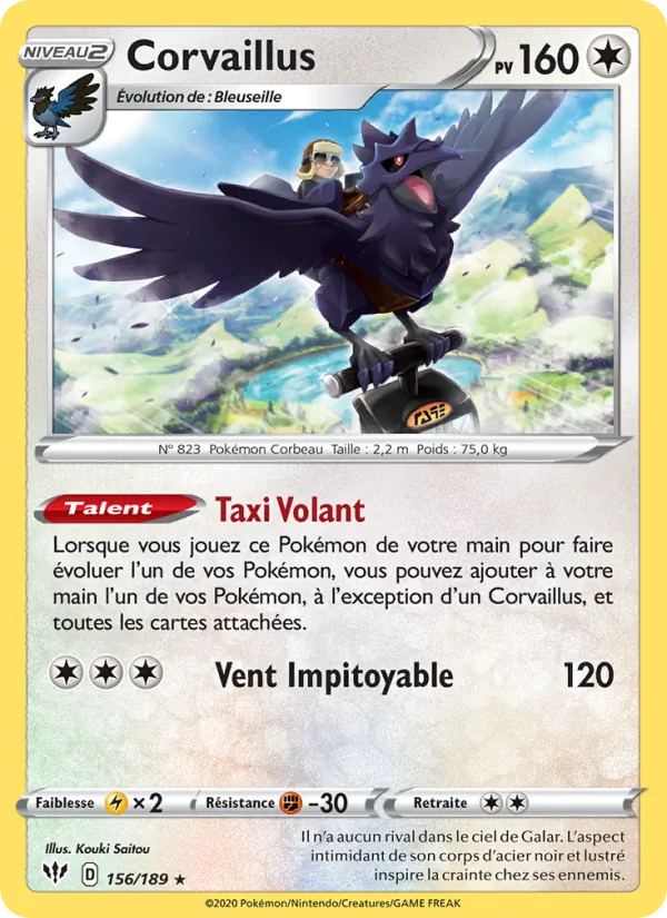 Carte Corvaillus 156/189 – Ténèbres Embrasées