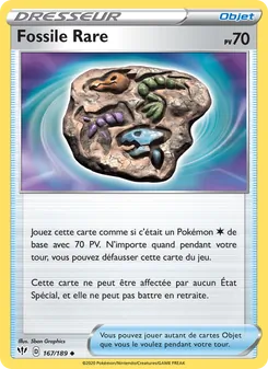Carte Fossile Rare 167/189 – Ténèbres Embrasées