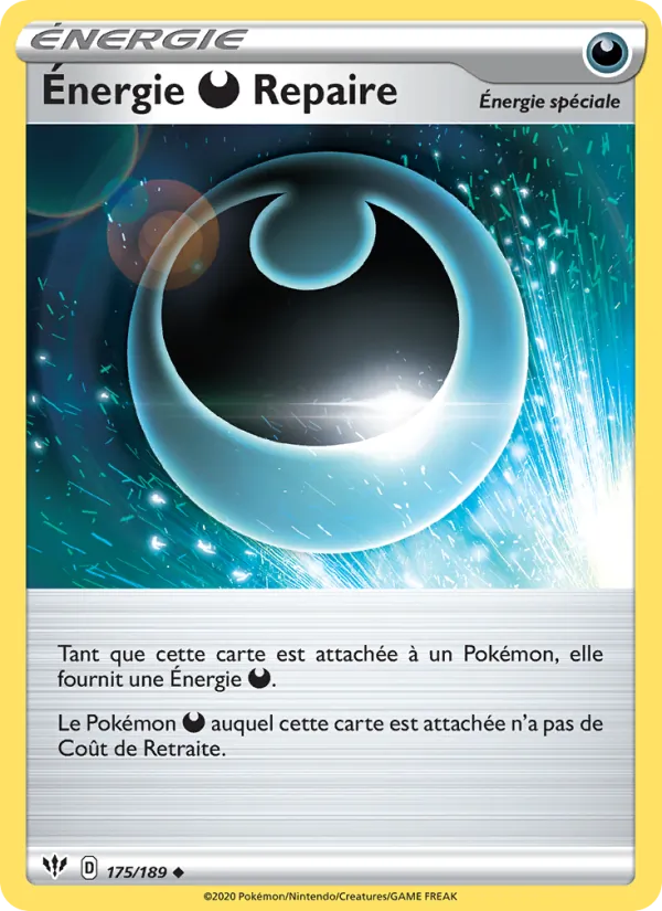 Carte Énergie Obscurité Repaire 175/189 – Ténèbres Embrasées
