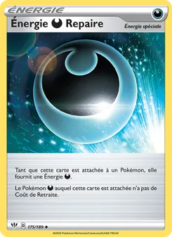 Carte Énergie Darkness Repaire 175/189 – Ténèbres Embrasées