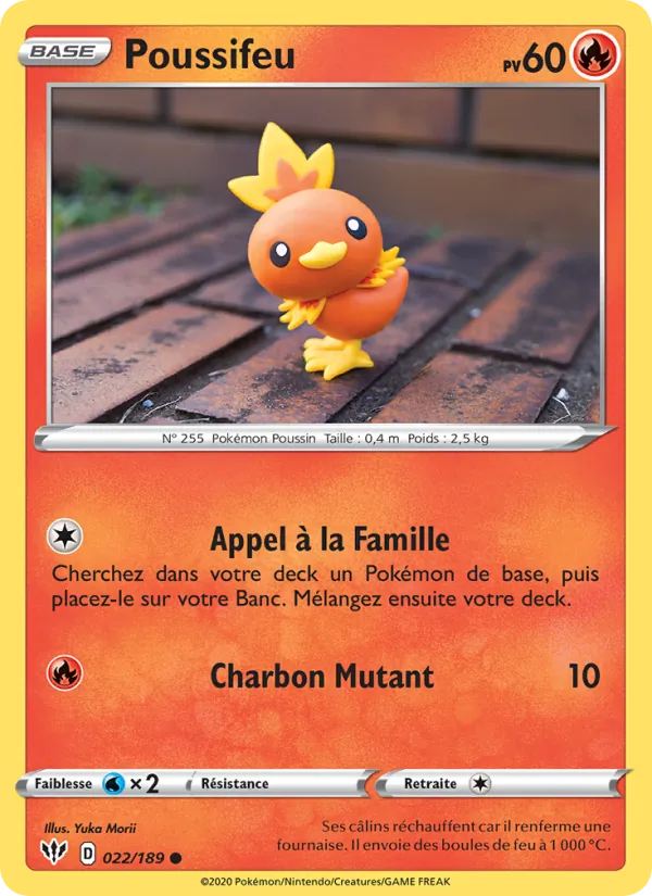 Carte Poussifeu 22/189 – Ténèbres Embrasées