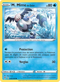Carte M. Mime de Galar 35/189 – Ténèbres Embrasées