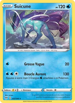 Carte Suicune 37/189 – Ténèbres Embrasées