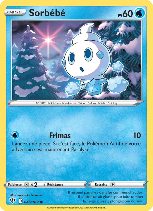 Carte Sorbébé 45/189 – Ténèbres Embrasées