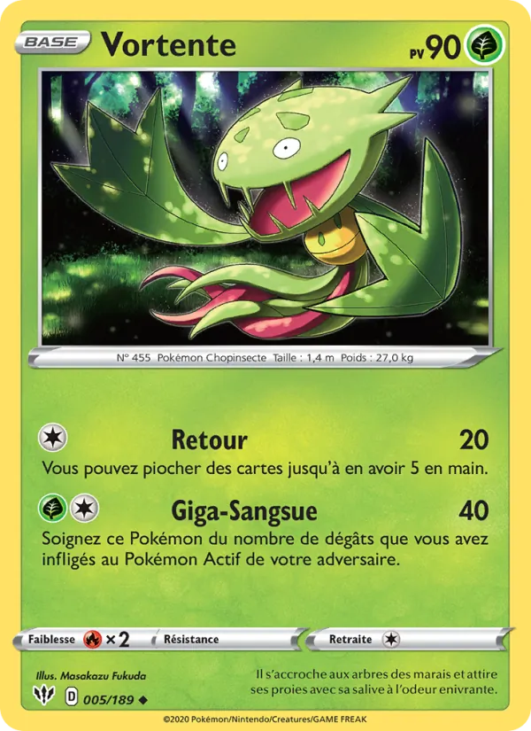 Carte Vortente 5/189 – Ténèbres Embrasées