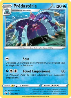 Carte Prédastérie 52/189 – Ténèbres Embrasées