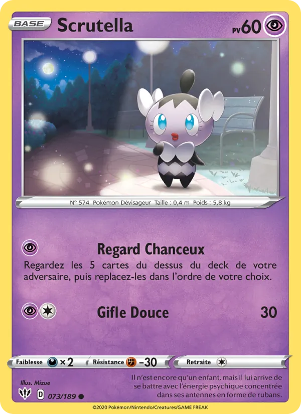 Carte Scrutella 73/189 – Ténèbres Embrasées