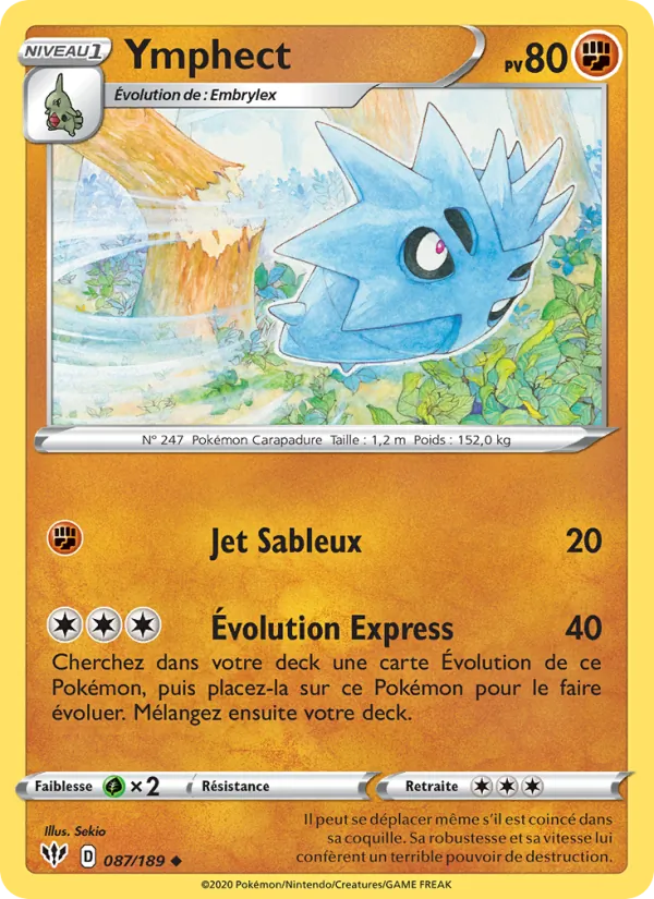 Carte Ymphect 87/189 – Ténèbres Embrasées