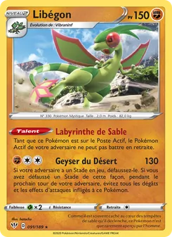 Carte Libégon 91/189 – Ténèbres Embrasées