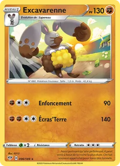 Carte Excavarenne 96/189 – Ténèbres Embrasées