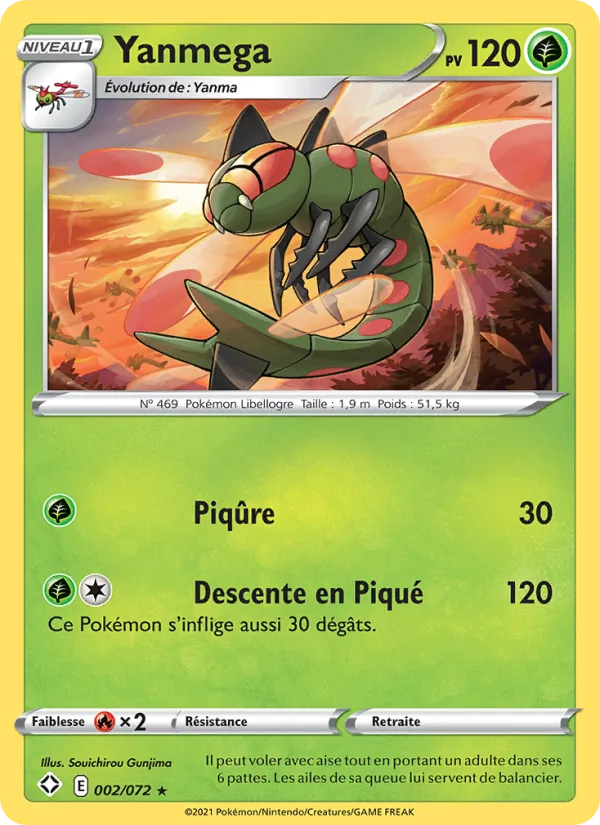 Carte Yanmega 2/72 – Destinées Radieuses