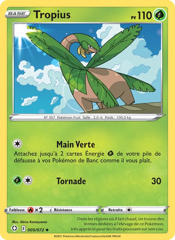 Carte Tropius 5/72 – Destinées Radieuses
