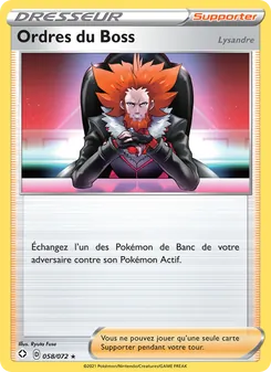 Carte Ordres du Boss (Lysandre) 58/72 – Destinées Radieuses