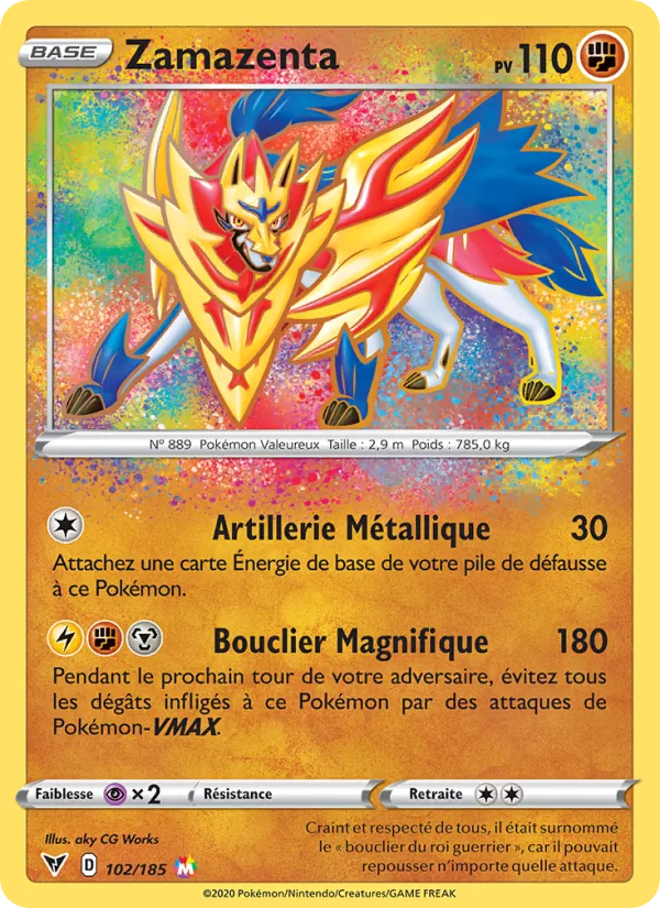 Carte Zamazenta 102/185 – Voltage Éclatant