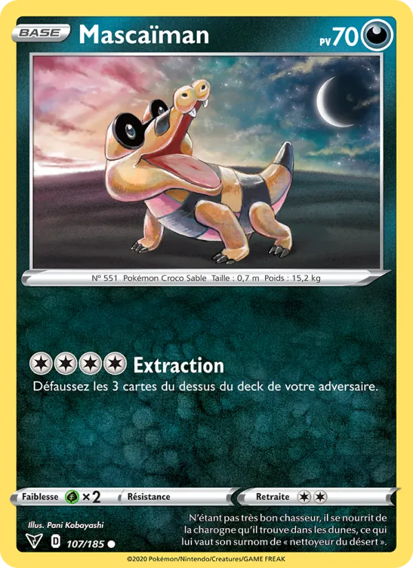 Carte Mascaïman 107/185 – Voltage Éclatant