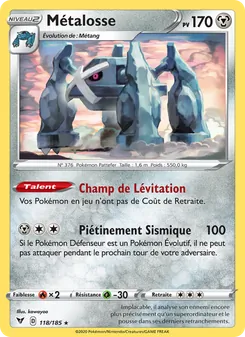 Carte Métalosse 118/185 – Voltage Éclatant