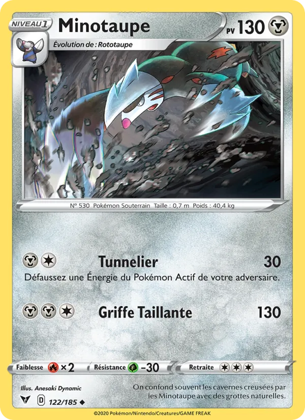 Carte Minotaupe 122/185 – Voltage Éclatant