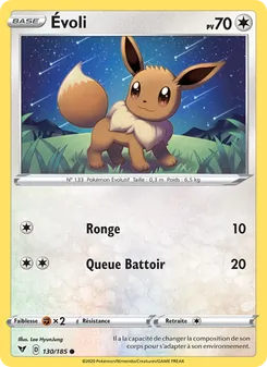 Carte Évoli 130/185 – Voltage Éclatant
