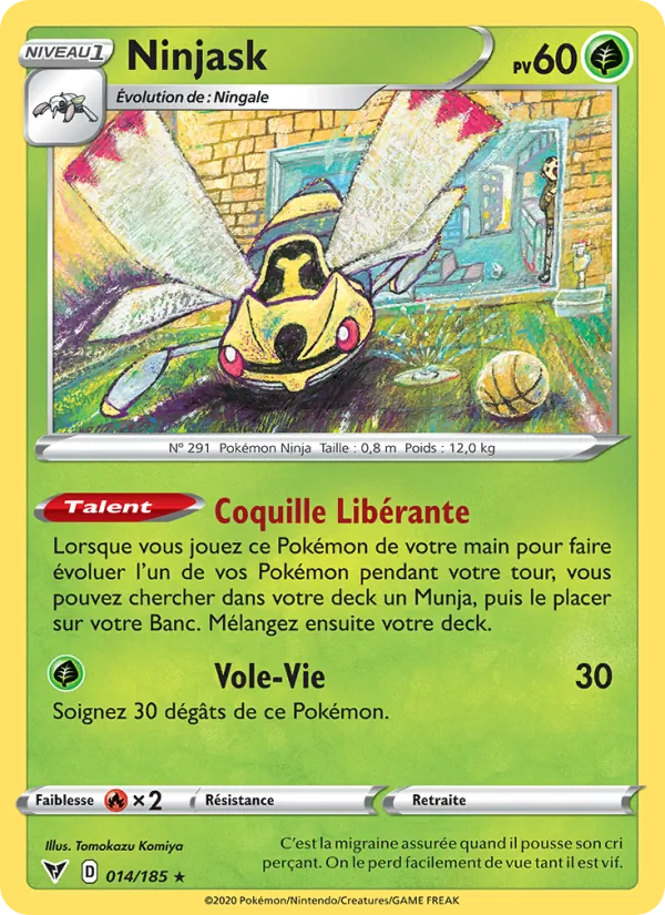 Carte Ninjask 14/185 – Voltage Éclatant