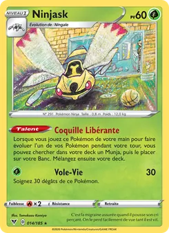 Carte Ninjask 14/185 – Voltage Éclatant
