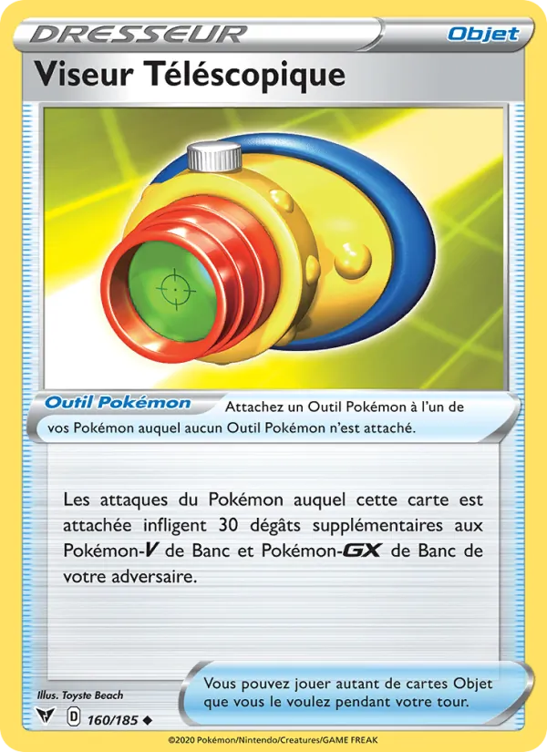Carte Viseur Téléscopique 160/185 – Voltage Éclatant