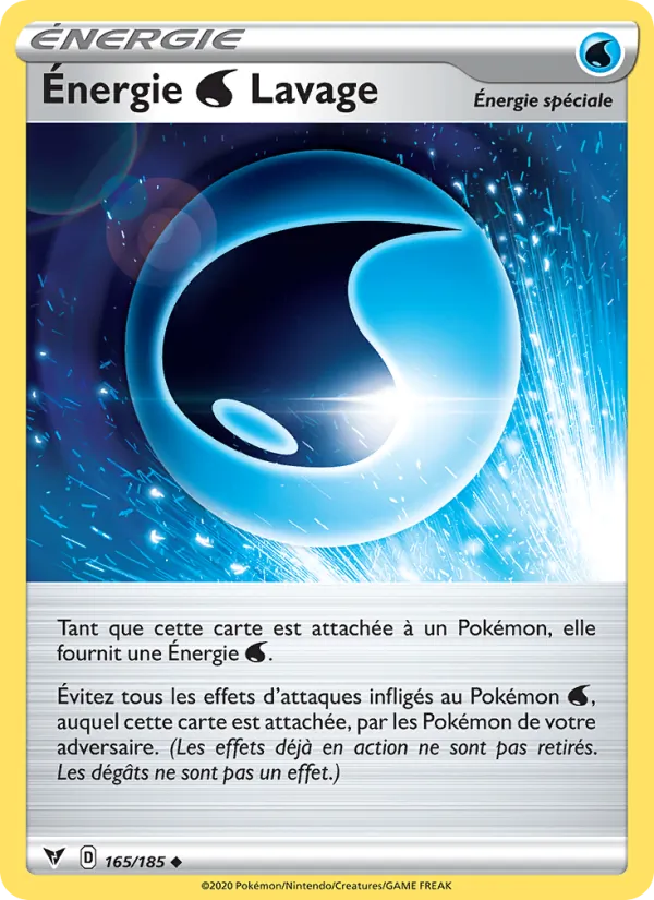 Carte Énergie Eau Lavage 165/185 – Voltage Éclatant