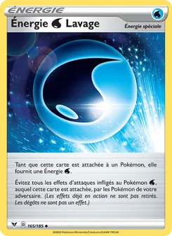 Carte Énergie Eau Lavage 165/185 – Voltage Éclatant