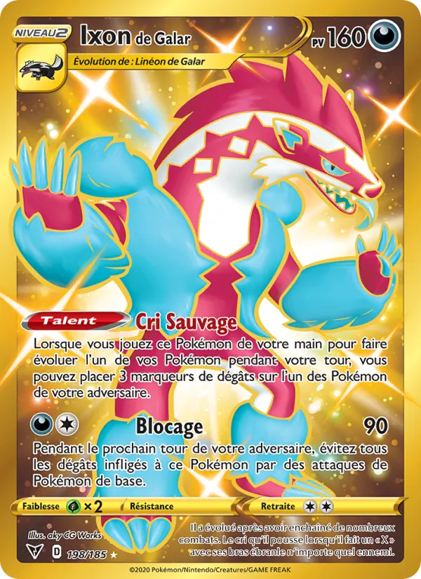 Carte Ixon de Galar 198/185 – Voltage Éclatant