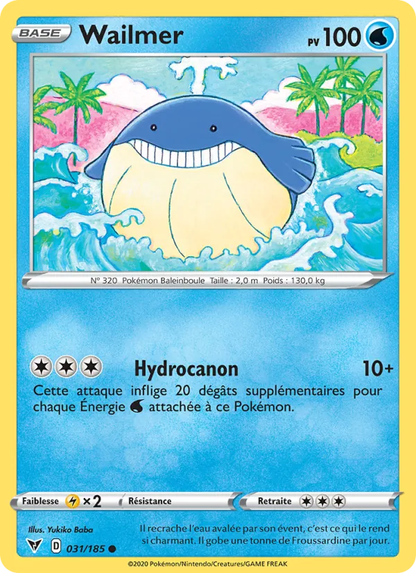 Carte Wailmer 31/185 – Voltage Éclatant